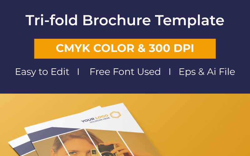 Download Фирменный стиль "Photography Tri-fold Brochure - Corporate Identity Template" / Photography Tri-fold Brochure - Corporate Identity Template - Фирменный стиль на тему графика brochure business book design template typography layout catalog photography letter corporate professional creative modern portfolio booklet catalogue clean album moment