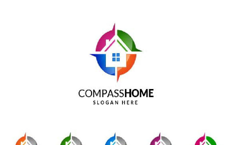 Download Шаблон логотипа "Real Estate 9 Logo Template" / Real Estate 9 Logo Template - Шаблон логотипа на тему графика logo real estate symbol icon business vector house design home building illustration sign construction architecture concept property company abstract element