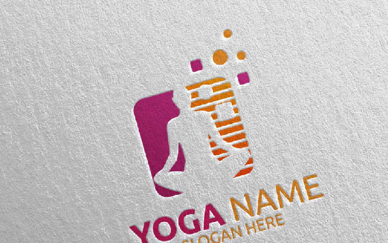 Download Шаблон логотипа "Yoga 23 Logo Template" / Yoga 23 Logo Template - Шаблон логотипа на тему графика yoga spa massage gym therapy logo lotus body clean health life exercise meditation nature care beauty sport leaf garden flower
