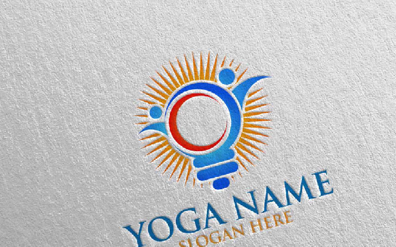 Modèle de logo Yoga 24