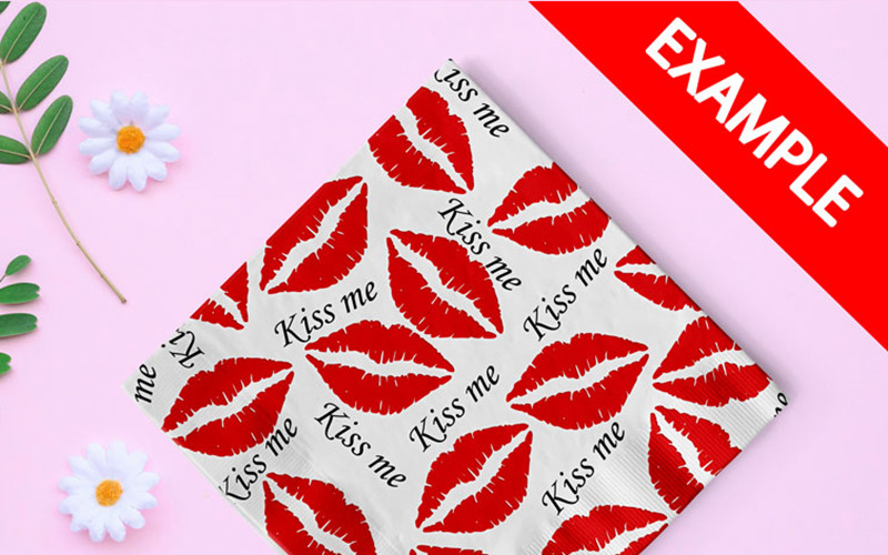 Download Pattern "Kiss Me Saint Valentine's Day Pattern" / Kiss Me Saint Valentine's Day Pattern - Pattern на тему графика kissme love kiss kisses kissing couple lips cute saint you pattern design background valentine red white black