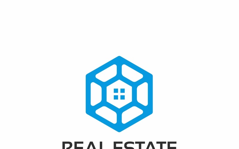 Download Шаблон логотипа "Real Estate Logo Template" / Real Estate Logo Template - Шаблон логотипа на тему графика architect architecture arrow box build building construct construction cube development geometric hexagon home house logo mortgage property real estate realty