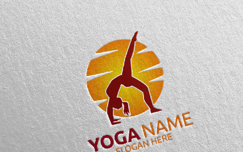Modèle de logo Yoga 30