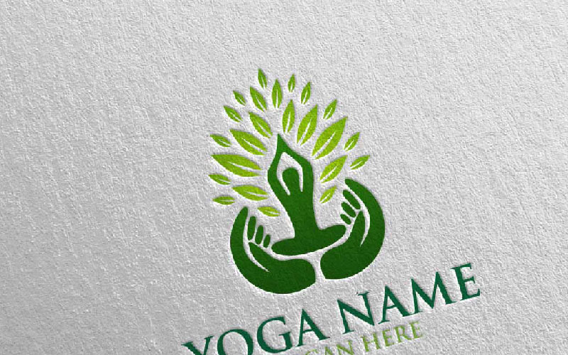 Download Шаблон логотипа "Yoga and Lotus 29 Logo Template" / Yoga and Lotus 29 Logo Template - Шаблон логотипа на тему графика yoga spa massage gym therapy logo lotus body clean health life exercise meditation nature care beauty sport leaf garden flower