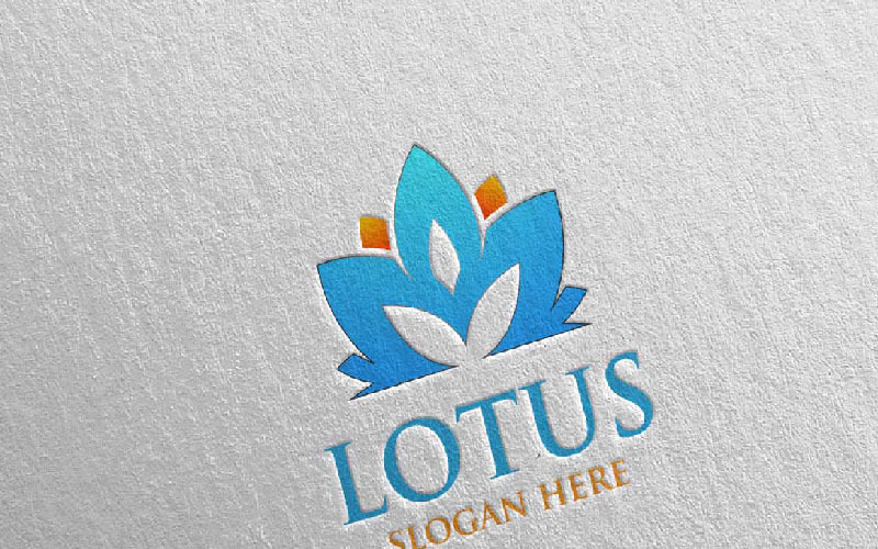 Download Шаблон логотипа "Yoga and Lotus 59 Logo Template" / Yoga and Lotus 59 Logo Template - Шаблон логотипа на тему графика yoga spa massage gym therapy logo lotus body clean health life exercise meditation nature care beauty sport leaf garden flower