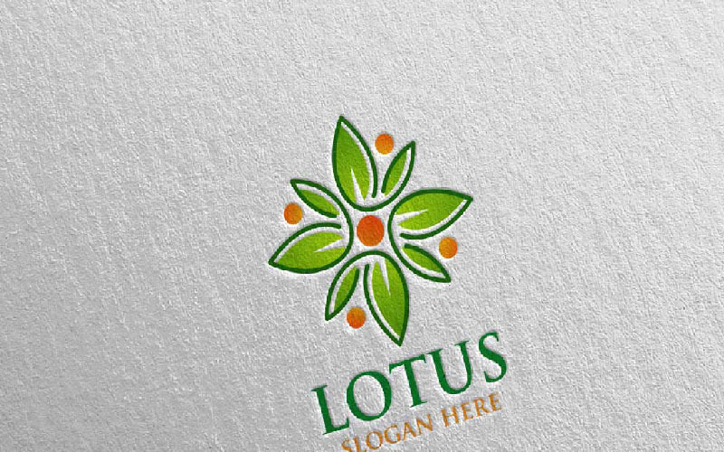 Download Шаблон логотипа "Yoga and Lotus 60 Logo Template" / Yoga and Lotus 60 Logo Template - Шаблон логотипа на тему графика yoga spa massage gym therapy logo lotus body clean health life exercise meditation nature care beauty sport leaf garden flower