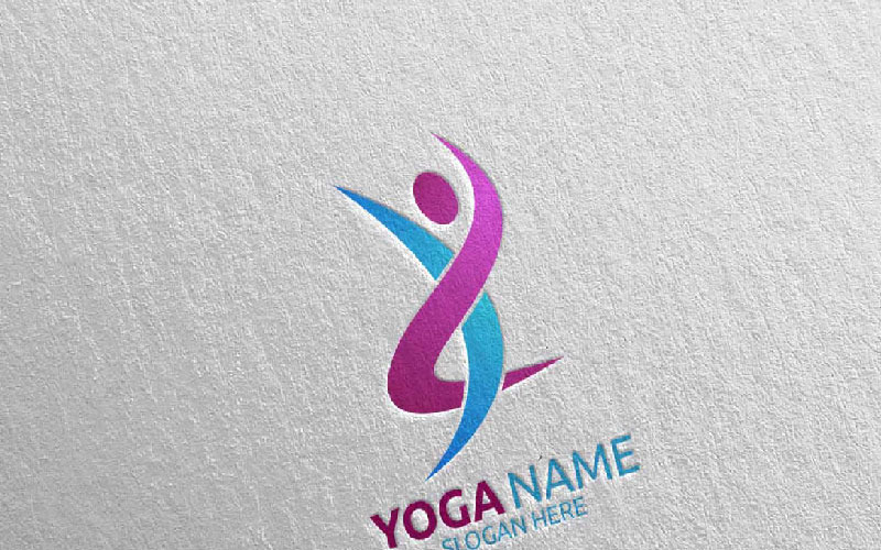Download Шаблон логотипа "Yoga and Lotus 61 Logo Template" / Yoga and Lotus 61 Logo Template - Шаблон логотипа на тему графика yoga spa massage gym therapy logo lotus body clean health life exercise meditation nature care beauty sport leaf garden flower