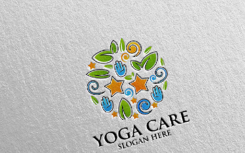 Download Шаблон логотипа "Yoga and Lotus 62 Logo Template" / Yoga and Lotus 62 Logo Template - Шаблон логотипа на тему графика yoga spa massage gym therapy logo lotus body clean health life exercise meditation nature care beauty sport leaf garden flower