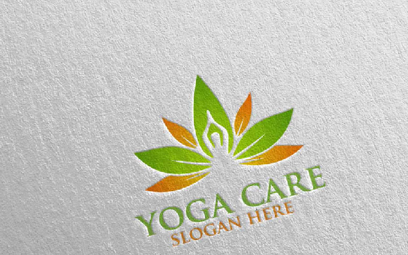 Download Шаблон логотипа "Yoga and Lotus 63 Logo Template" / Yoga and Lotus 63 Logo Template - Шаблон логотипа на тему графика yoga spa massage gym therapy logo lotus body clean health life exercise meditation nature care beauty sport leaf garden flower