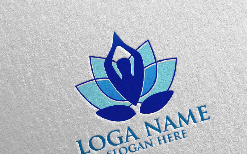 Download Шаблон логотипа "Yoga and Lotus 66 Logo Template" / Yoga and Lotus 66 Logo Template - Шаблон логотипа на тему графика yoga spa massage gym therapy logo lotus body clean health eco exercise meditation nature care beauty sport leaf garden flower