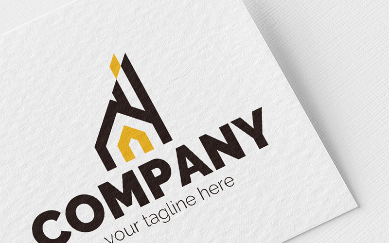 Download Шаблон логотипа "Country House Logo Template" / Country House Logo Template - Шаблон логотипа на тему графика house,country,chimney,lighting,comfort,heat,construction,real,estate,repair,smart,home,heating,sign,minimalism,one,color,two,colors,emblem