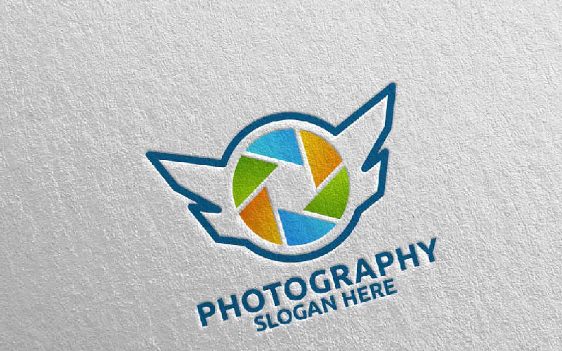 Download Шаблон логотипа "Fly Wing Camera Photography 94 Logo Template" / Fly Wing Camera Photography 94 Logo Template - Шаблон логотипа на тему графика fly wing camera photo video print photography studio photographer agency visual snapshot shutter lens logo brand professional elegant modern symbolundefined