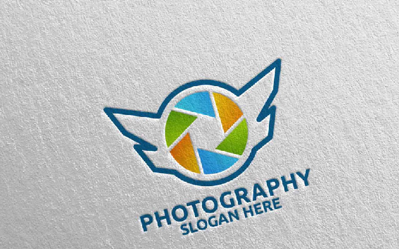 Fly Wing Camera Photography 94 Logo Template