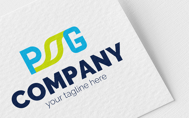 Logo, graphic sign, combines: P + G + Sheet