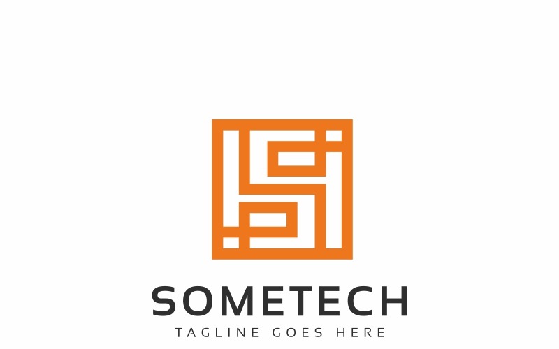 Sometech - S лист логотип шаблон