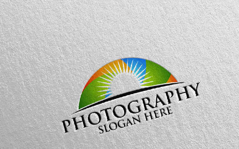 Sunrise Camera Photography 97 шаблон логотипу