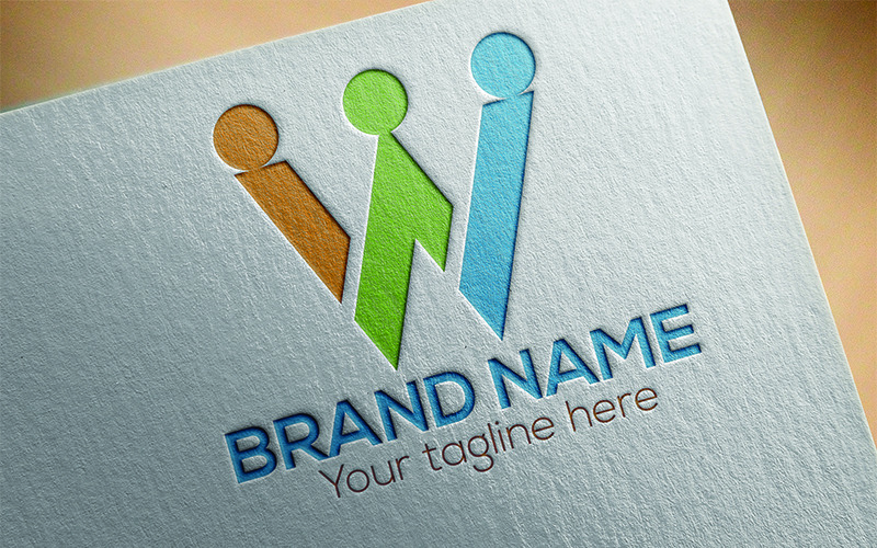 Download Шаблон логотипа "W Letter  Design Logo Template" / W Letter  Design Logo Template - Шаблон логотипа на тему графика modern professional versatile letter logo design template premium care health realistic company brand website business