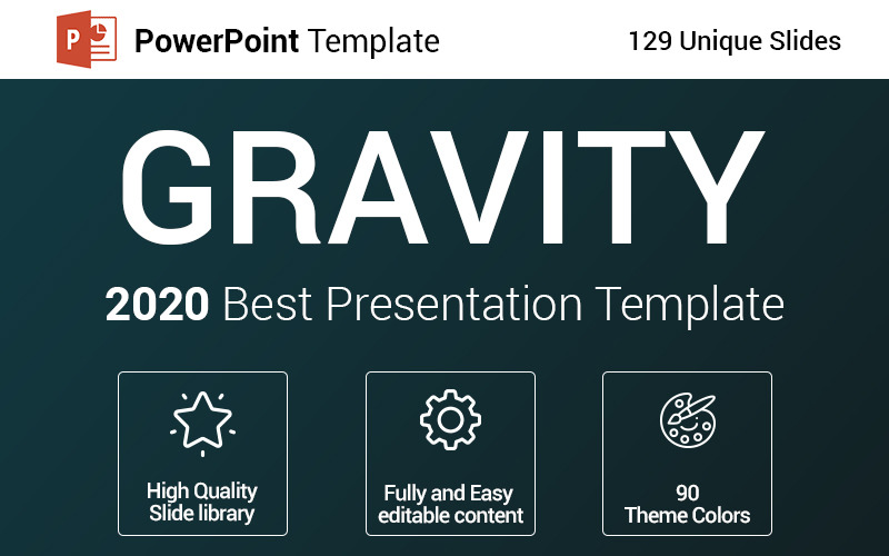 Gravitační PowerPoint šablona