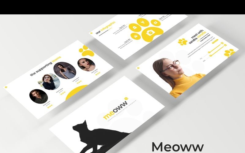 Meoww - šablona Keynote