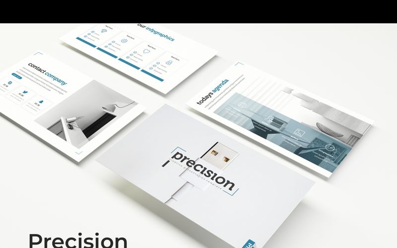 Modelo de PowerPoint de precisão