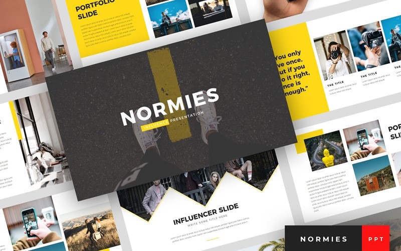 Normie - Modello PowerPoint per influencer