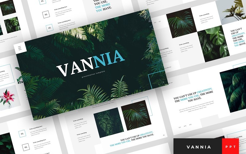 Vannia - Plant PowerPoint template