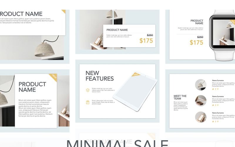 Ventes minimales Google Slides