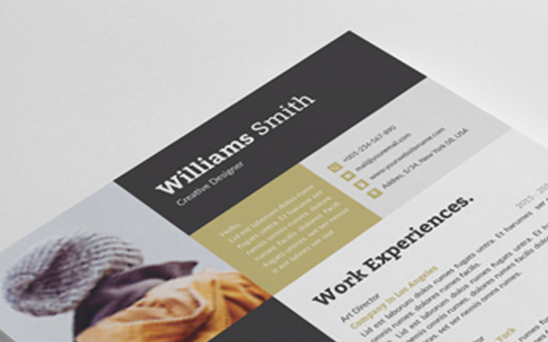 Download Резюме "Williams Smith Word Resume Template" / Williams Smith Word Resume Template - Резюме на тему графика resume cv clean creative word infographic modern professional student mac pages manager template bankers doctors job seekers