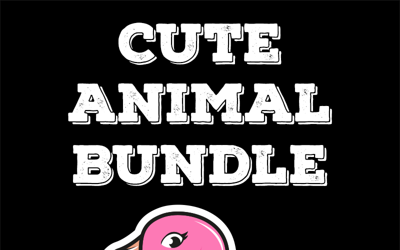 Download Иллюстрация "25 Cute Animal Bundle - Illustration" / 25 Cute Animal Bundle - Illustration - Иллюстрация на тему графика animal bundle svg cat fox shark png vector pig flamingo horse llama wolf fish monkey bear bird cow crab deer