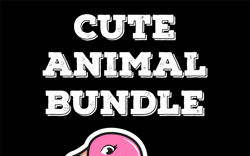 25 roztomilý balíček zvířat - ilustrace