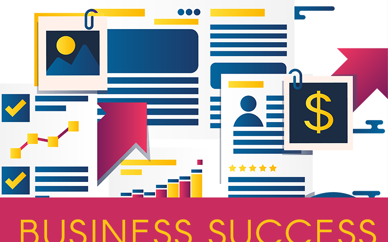 Download Иллюстрация "Infographics Of Business Success Landing Template - Illustration" / Infographics Of Business Success Landing Template - Illustration - Иллюстрация на тему графика analysis growth resource statistics success strategy development marketing management economy finance professional rating business analytics document graphics file solution work