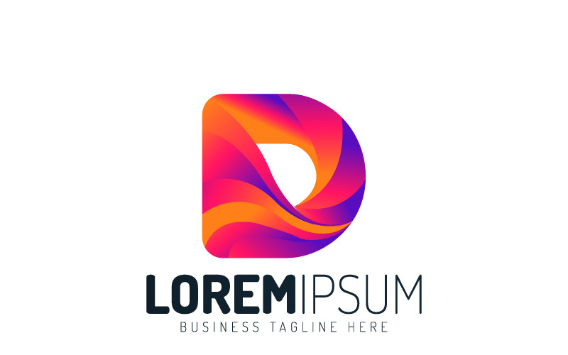 Download Шаблон логотипа "LETTER D ABSTRACT DESIGN Logo Template" / LETTER D ABSTRACT DESIGN Logo Template - Шаблон логотипа на тему графика corporate minimal logotype creative alphabet symbol typography shape letter icon modern identity vector graphic abstract illustration sign trendy logo design