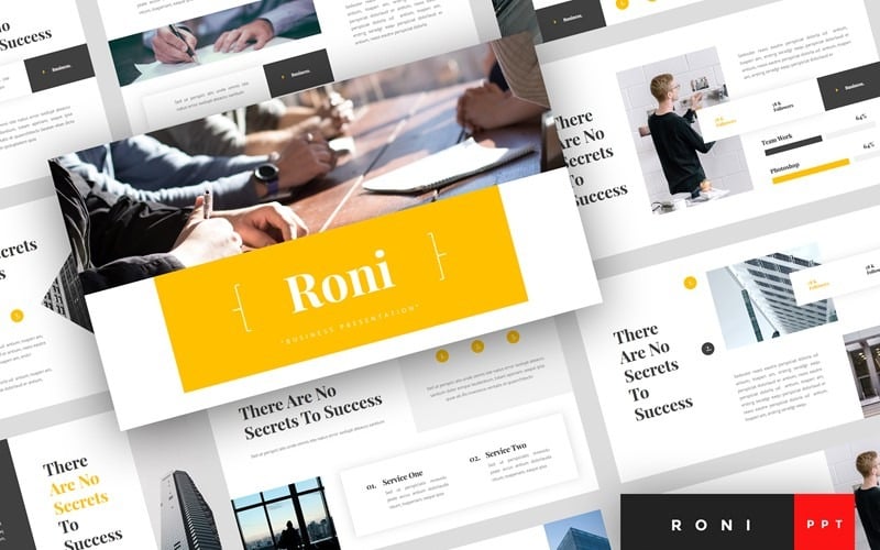 Roni - modelo de PowerPoint de negócios