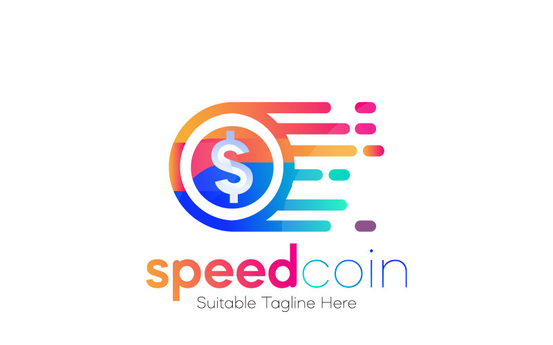 Download Шаблон логотипа "SPEED COIN ABSTRACT DESIGN Logo Template" / SPEED COIN ABSTRACT DESIGN Logo Template - Шаблон логотипа на тему графика corporate minimal logotype creative alphabet symbol typography shape letter icon modern identity vector graphic abstract illustration sign trendy logo design