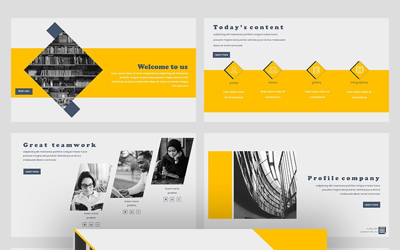 Genuises Creative Business PowerPoint template
