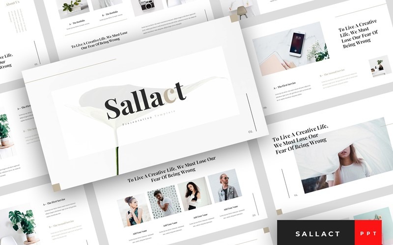 Sallact – kreativní PowerPoint šablona