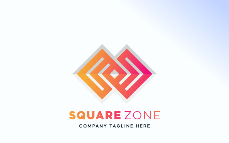 Download Шаблон логотипа "Square Zone Logo Template" / Square Zone Logo Template - Шаблон логотипа на тему графика branding illustration logotype simple creative strong flat idea shape sign brand emblem business clean symbol icon design logo vector abstractundefined