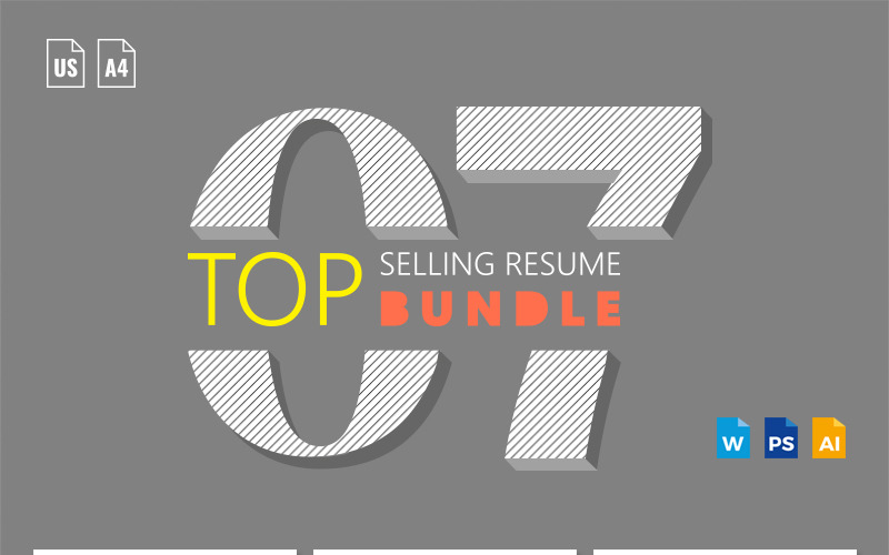 Download Резюме "Word Bundle Resume Template" / Word Bundle Resume Template - Резюме на тему графика resume,bundle,word,minimal,clean,creative,modern,cv,vitae,template,photoshop,us,a4,info-graphic,professional,stationery,coverletter,cover