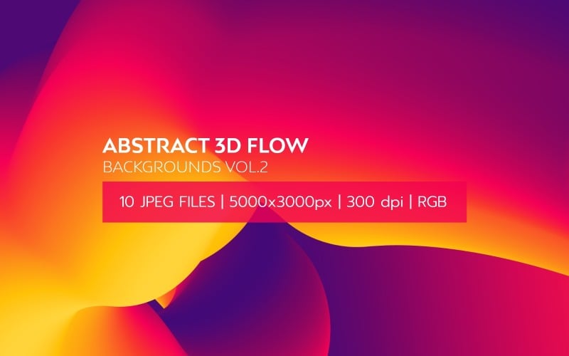 Download Background "Abstract 3D Flow Vol.2 Background" / Abstract 3D Flow Vol.2 Background - Background на тему графика abstract,background,colorful,wallpaper,flow,gradient,modern,liquid,digital,smooth,fluid,dynamic,wave,tridimensional,vibrant,motion,design,illustration,bright,warm