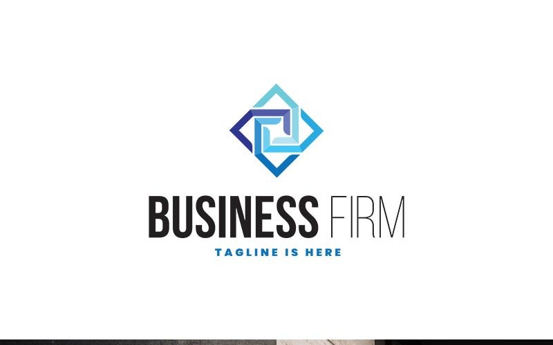Дизайн шаблона логотипа деловой фирмы