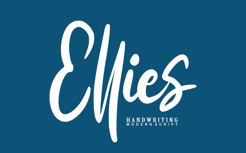 Ellies | Handskrift Modern kursiv teckensnitt
