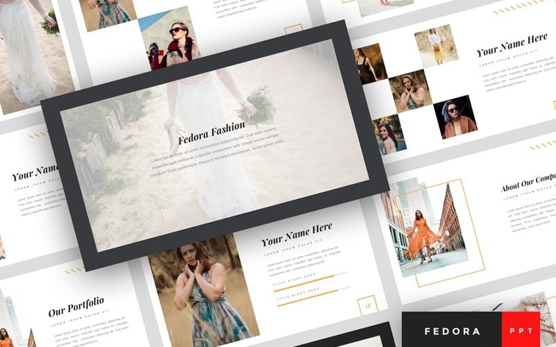 Fedora - Fashion PowerPoint template