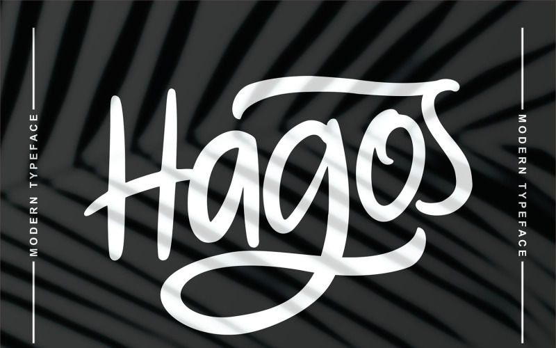 Hagos | Modern betűtípus kurzív betűtípus