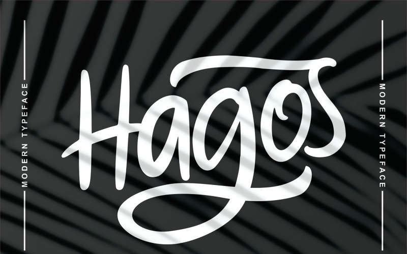 Hagos | Modern lettertype cursief lettertype