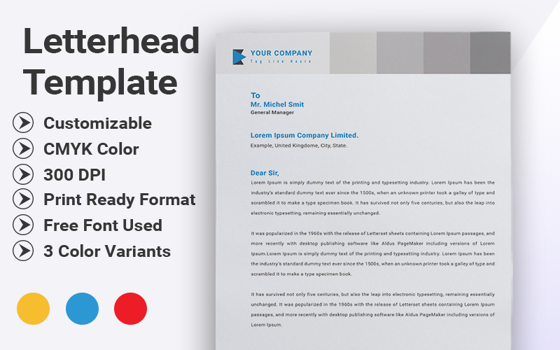 Download Фирменный стиль "Letterhead - Corporate Identity Template" / Letterhead - Corporate Identity Template - Фирменный стиль на тему графика brand branding business letterhead clean corporate identity creative dark design pad templateundefined