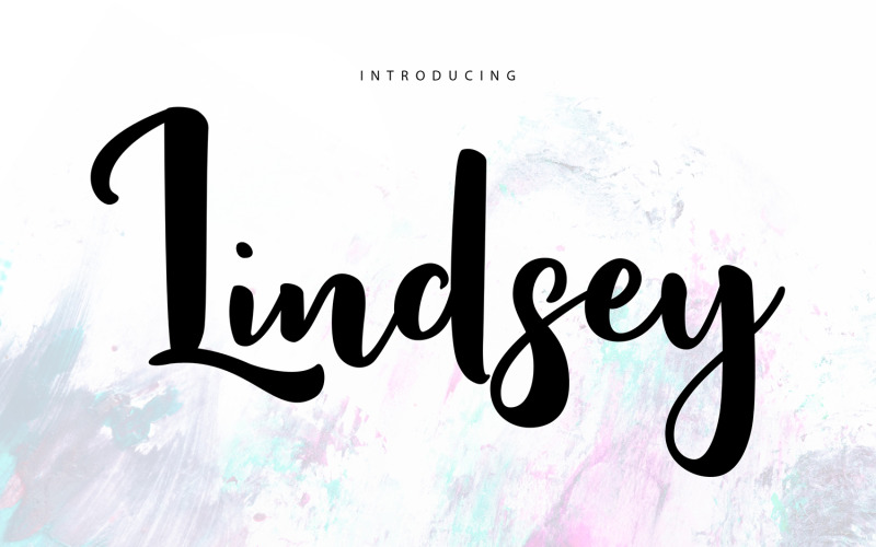 Lindsay | Aangepaste handlettering cursief lettertype