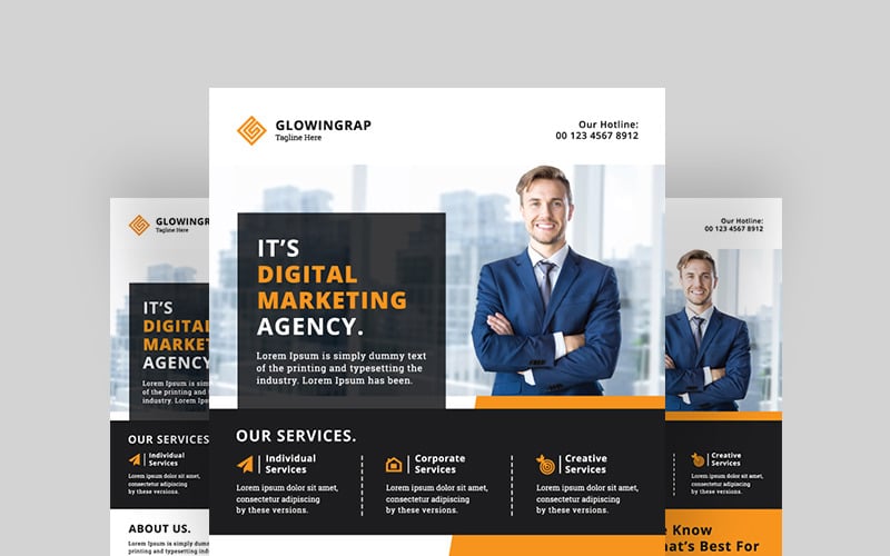 Download Фирменный стиль "Marketing Flyer - Corporate Identity Template" / Marketing Flyer - Corporate Identity Template - Фирменный стиль на тему графика flyer design marketing branding corporate creative graphic leaflet poster banner printing