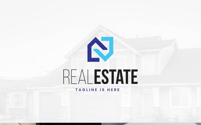 Download Шаблон логотипа "Real Estate Logo Template" / Real Estate Logo Template - Шаблон логотипа на тему графика real estate building city corporate home house logo luxury mortgage professional property real estate realty roof vector