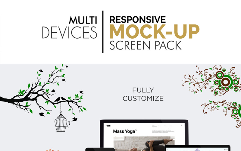 Responsive Screen Pack-productmodel voor meerdere apparaten
