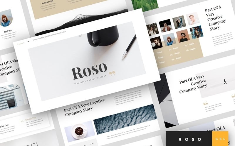 Roso - Creative Google Slides